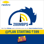 200 Mbps Speed Under Rs 2,000 Monthly Rental : Nextra Broadband