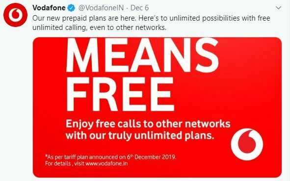 Vodafone Idea Removes FUP Limit, Now Offering Unlimited Calling To All Network Across The Country