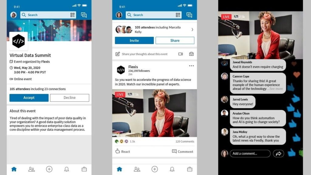 LinkedIn New Update, Now Host Virtual Live Events