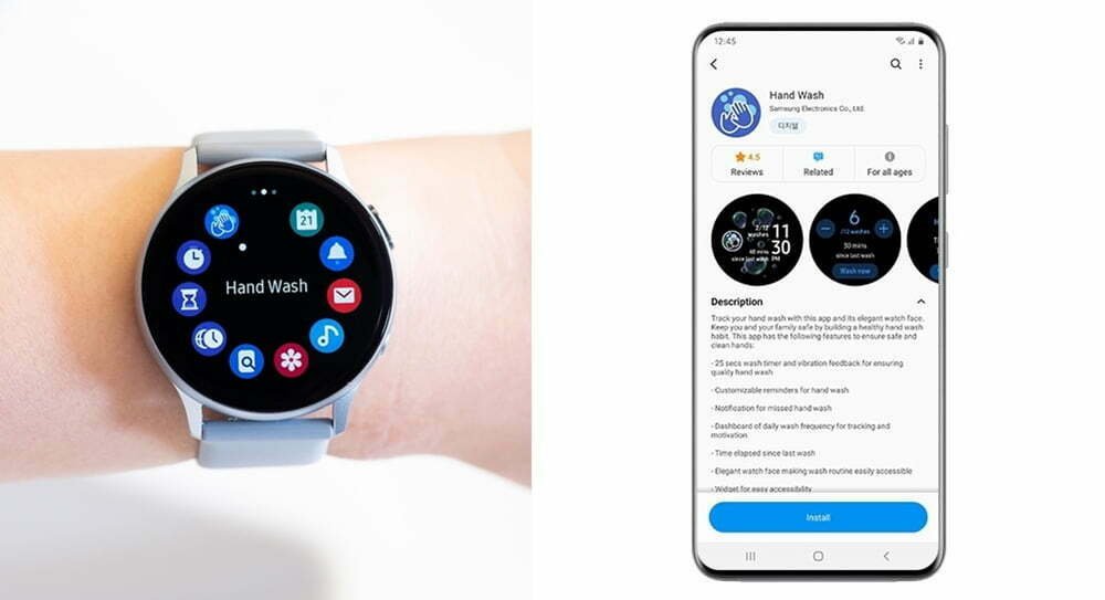 Samsung Hand Wash App