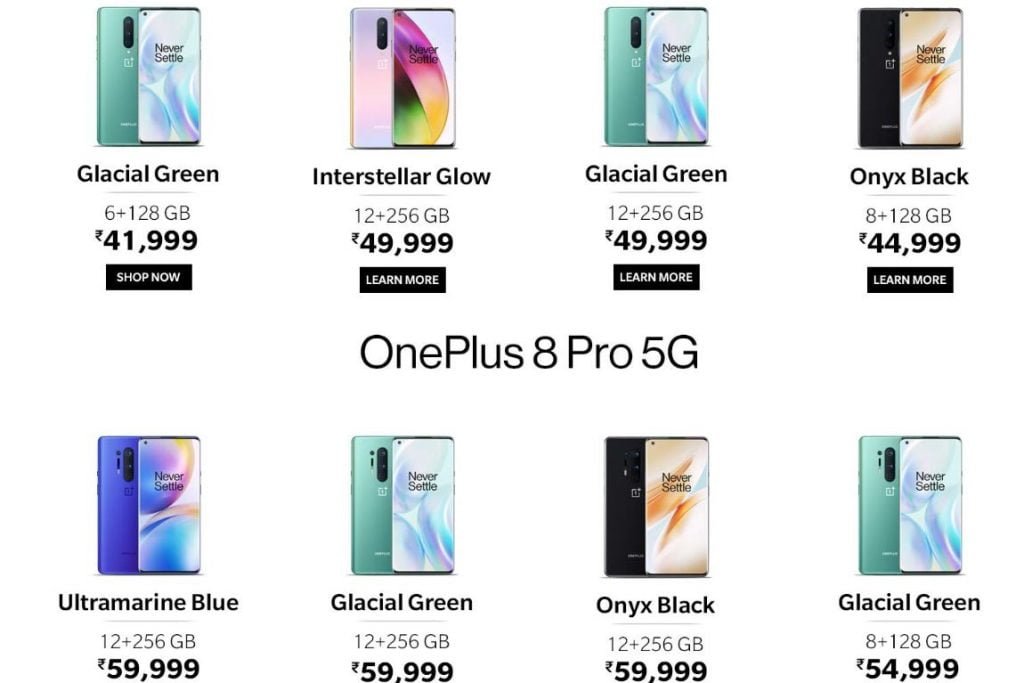 OnePlus 8 Price