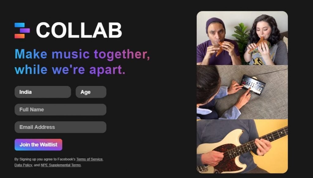 Facebook Collab App