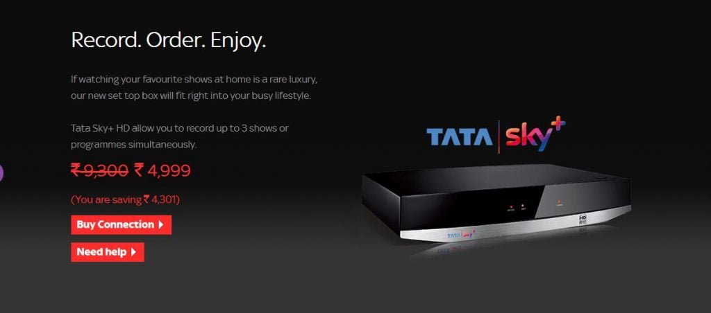Tata Sky +HD Set-Top Box