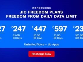 Reliance Jio Launches 5 New Prepaid Plans With 'No Daily Limit' jio freedom prepaid plan