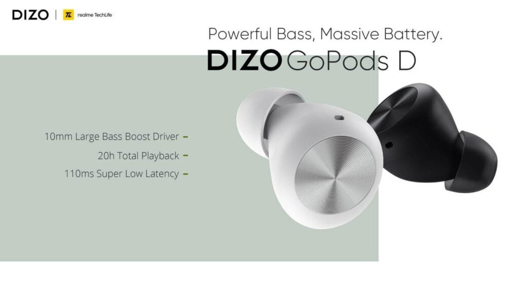 Realme launches Dizo GoPods D TWS earphones, wireless neckband in India Dizo