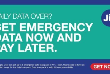 jio emergency data