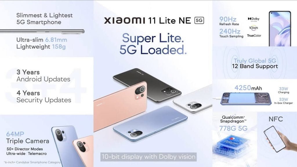 Xiaomi 11 Lite NE 5G Launched In India: Price, Specs, and Offers Xiaomi 11 Lite NE 5G