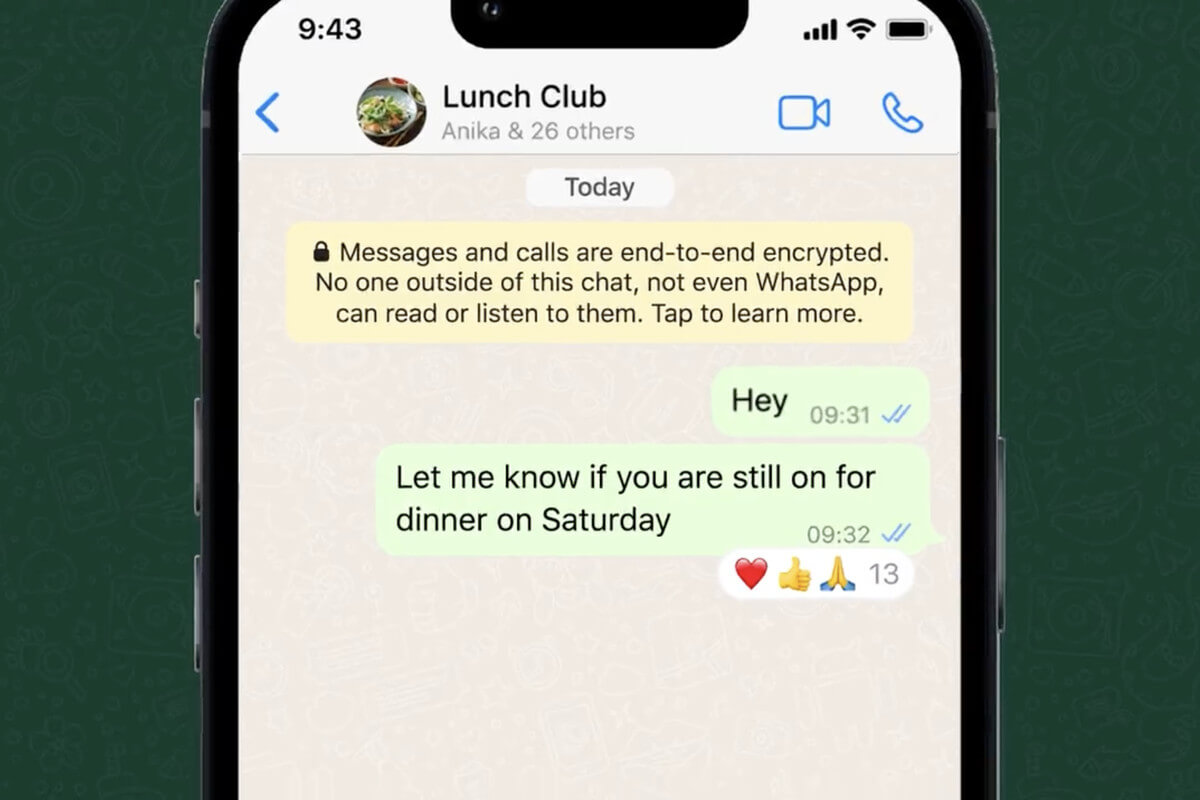 WhatsApp is rolling out Reactions feature for all