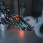 person holding black android smartphone