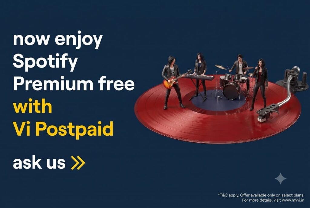 Vi Partners With Spotify to Offer Free Postpaid Premium VI_Postpaid_Spotify