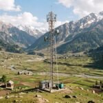 jio 5g telecom tower installed in bangus valley kupwara at high altitude
