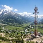 jio 5g telecom tower installed in bangus valley kupwara at high altitude