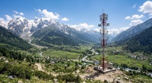 jio 5g telecom tower installed in bangus valley kupwara at high altitude