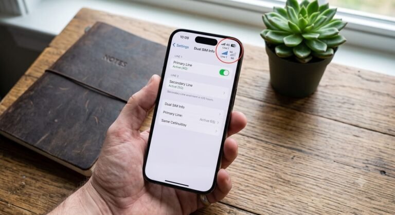 smartphone displaying active airtel esim cellular network connection settings