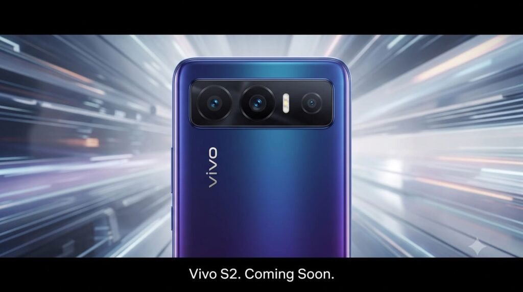 vivo s2 official teaser video frame showing horizontal camera module design