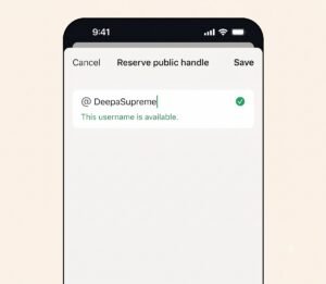 whatsapp user name feature