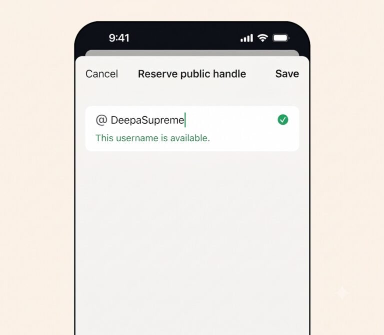 whatsapp user name feature