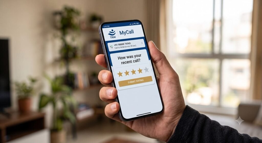TRAI Launches Revamped MyCall App to Let Users Rate and Report Voice Call Quality TRAI-MyCall-application