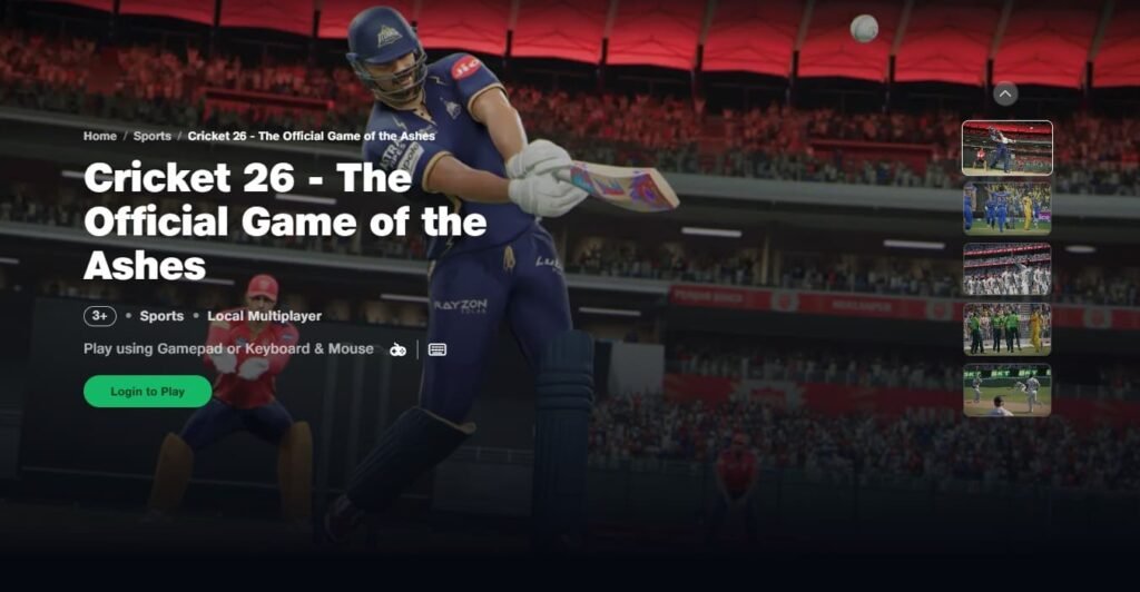 cricket 26 jiogames