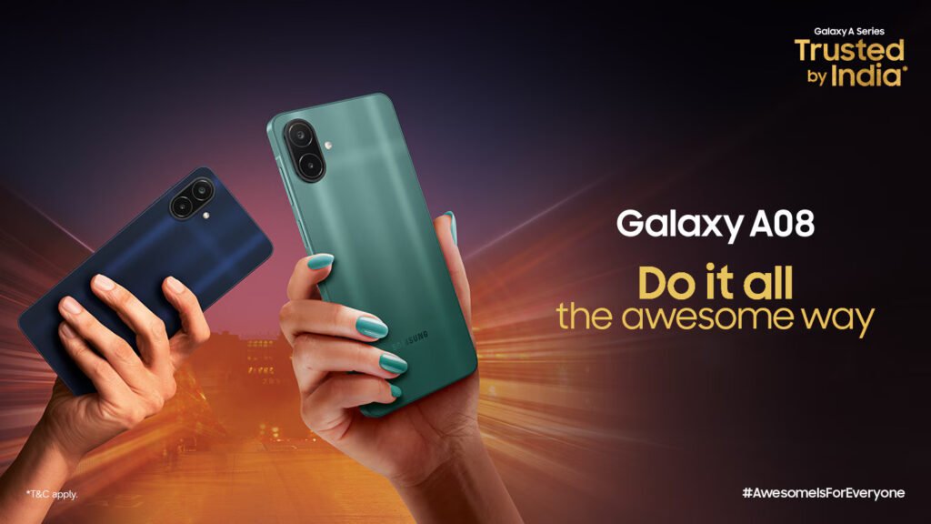 Samsung Galaxy A08 Launched in India at Rs 18,499 With 6,000mAh Battery and Six Years of Updates galaxy a08 lte